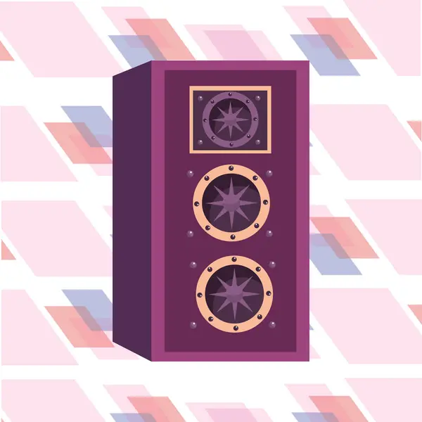 Icono de caja de altavoz — Vector de stock