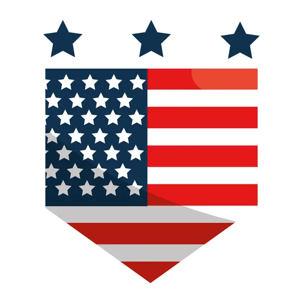 Estados Unidos bandera diseño — Vector de stock