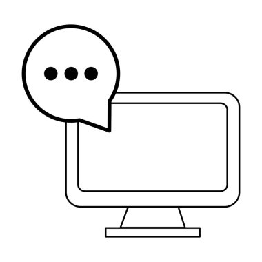 Teknoloji bilgisayar ekran çizgi film