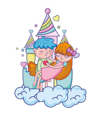 iyi çocuk kız casle içinde taşıma