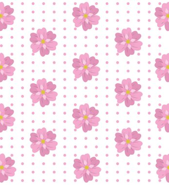 Sevimli çiçek desen arka plan