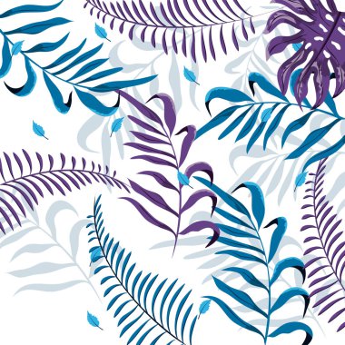 egzotik dalları tesisi tropikal yaprak ile