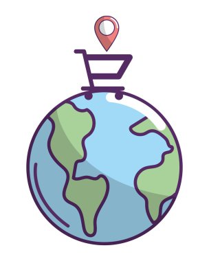 ecommerce online shopping cartoon