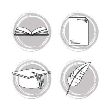 El kümesi eğitim karikatür çizmek