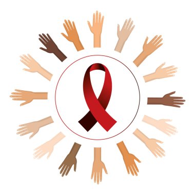 İzole HIV kurdele ile el tasarım
