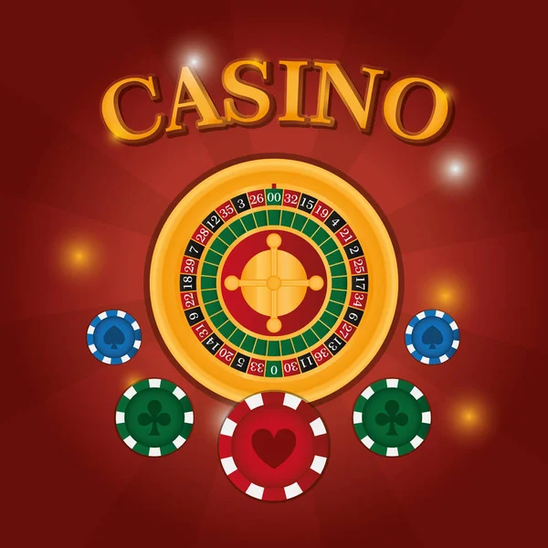 Casino oyun kavramını — Stok Vektör