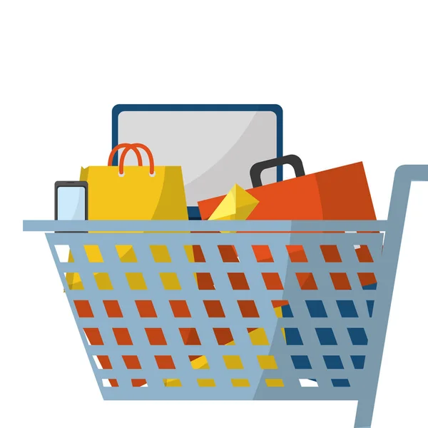 Online einkaufen — Stockvektor
