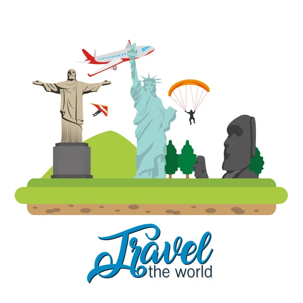 Travel the world — Stock Vector