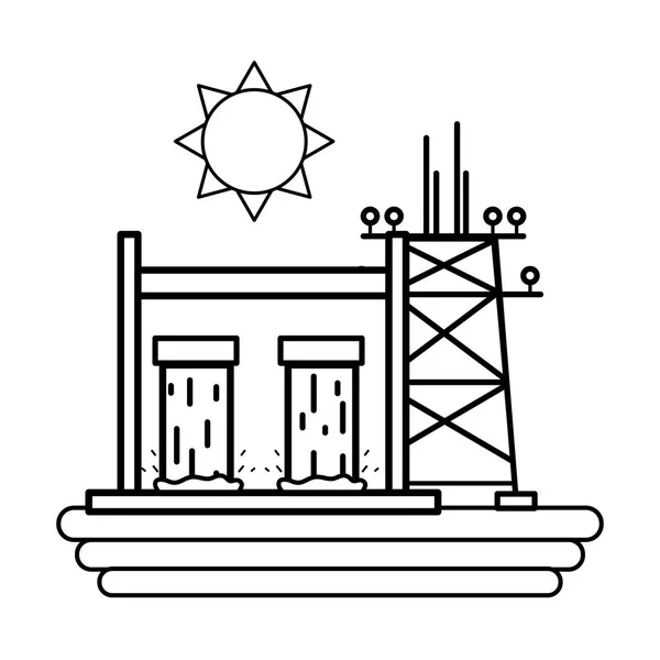 Tour de puissance électrique — Image vectorielle