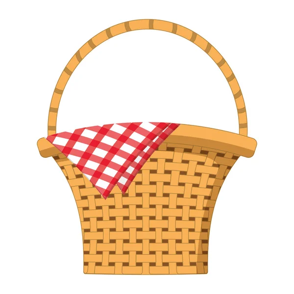 Tom picknickkorg — Stock vektor
