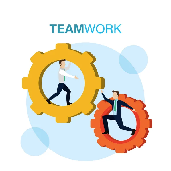 Konzept der Teamarbeit — Stockvektor