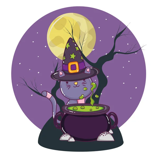 Halloween cute cartoons — Stockvector