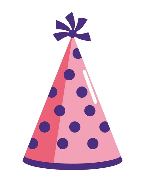 Sombrero de cumpleaños aislado — Vector de stock