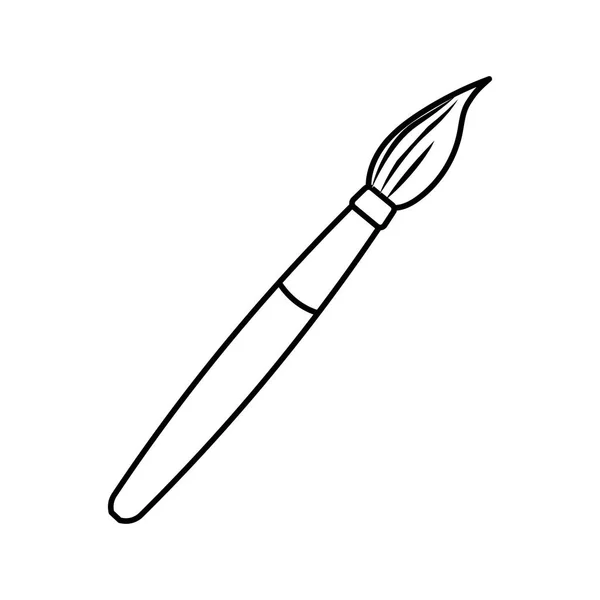 Artiest paintbrush cartoon — Stockvector