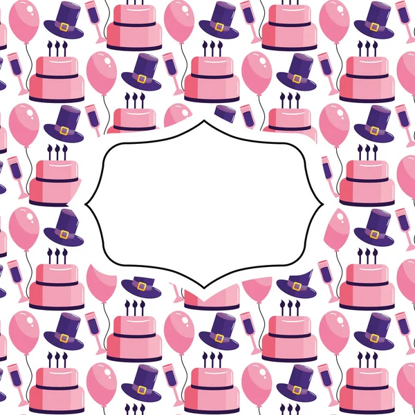 Birthday pattern background