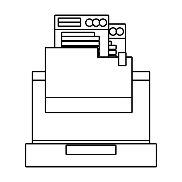 Technologie informatique dessin animé — Image vectorielle