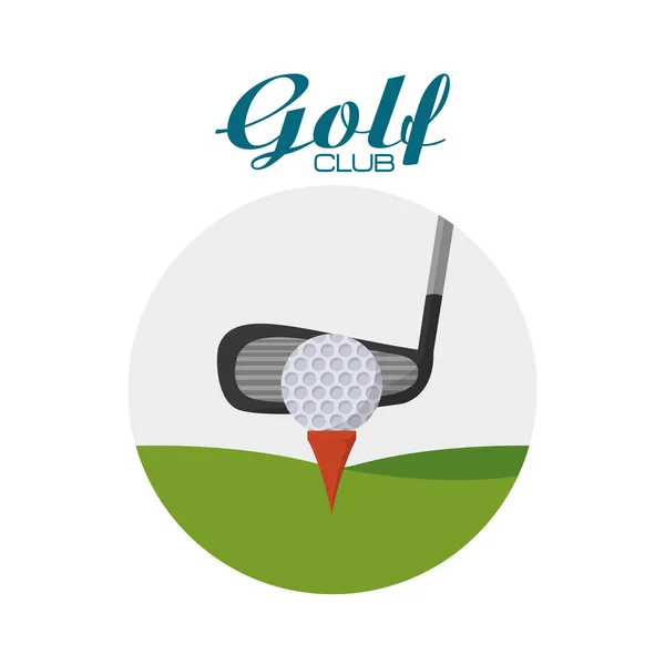 Golf club deporte — Vector de stock