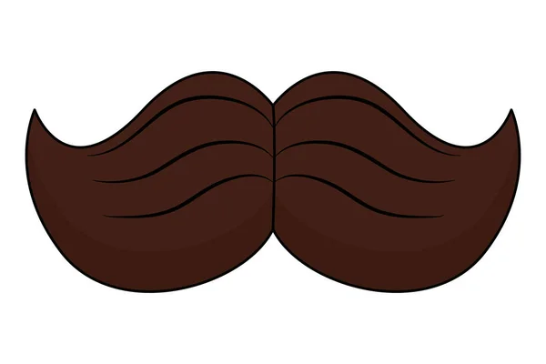 Manliga mustasch symbol — Stock vektor