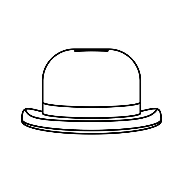 Linea moda cappello oggetto stile carnevale — Vettoriale Stock