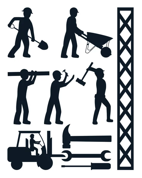 Set of construction icons — Stock Vector