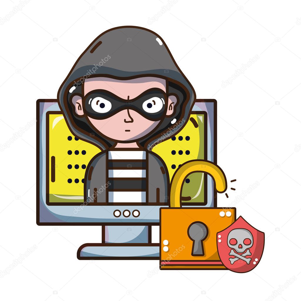 cybersecurity threat cartoons