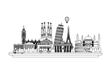 satır ülkeler yapıları tasarım ve güzel cityscape