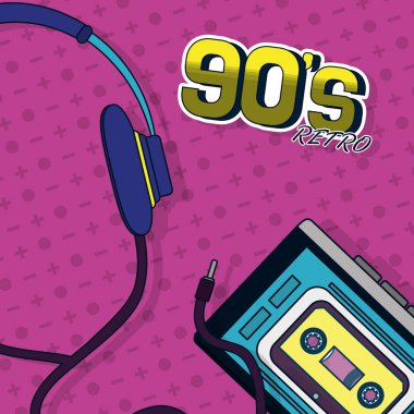 90s retro kartı tasarımı