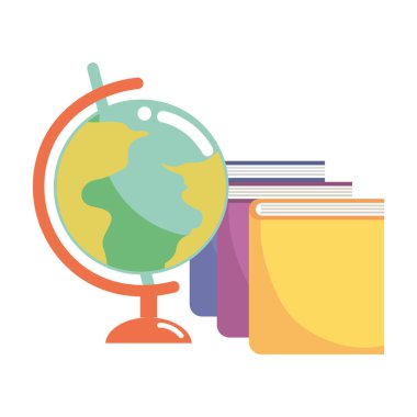 okul çalışma öğesi çizgi film