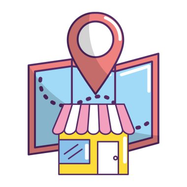 e-ticaret mağaza online çizgi film