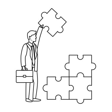 başarılı bir iş adamı avatar çizgi film