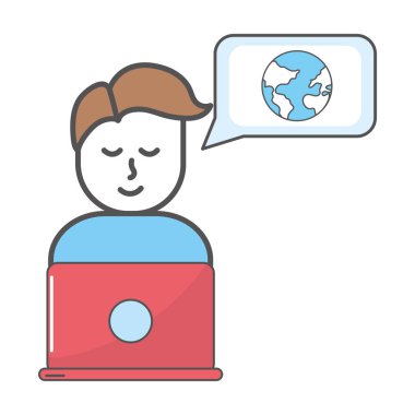 teknoloji adam çizgi film