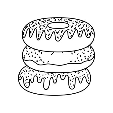 satır lezzetli taze çörek tatlı snack