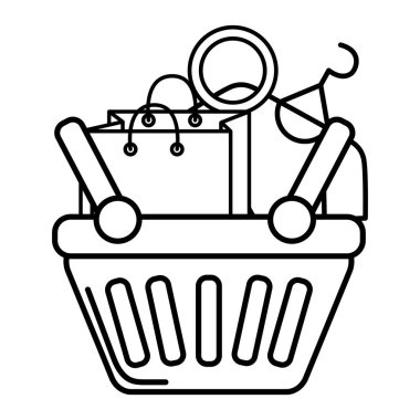 ecommerce online shopping cartoon