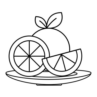 Yalıtılmış turuncu meyve tasarım