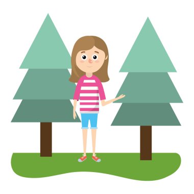 Tatlı kız çizgi filmi.