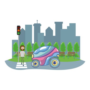 gelecekteki kavramı çizgi film