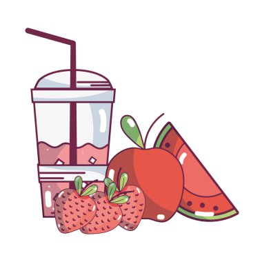 Smoothie meyve çizgi film