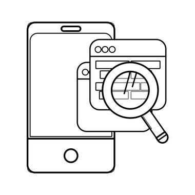 Teknoloji bilgisayar pencere çizgi film