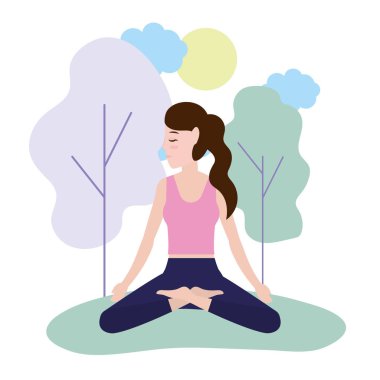 kadın ve yoga