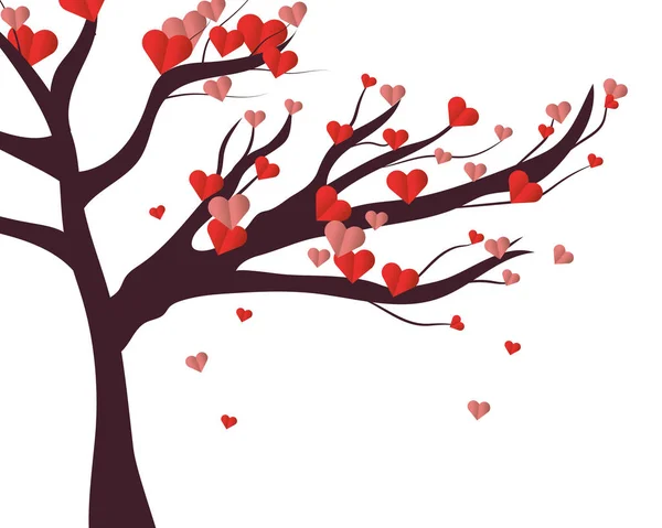 Día de San Valentín corazón de dibujos animados — Vector de stock