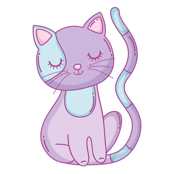 Кішечка кішка мультфільм — стоковий вектор