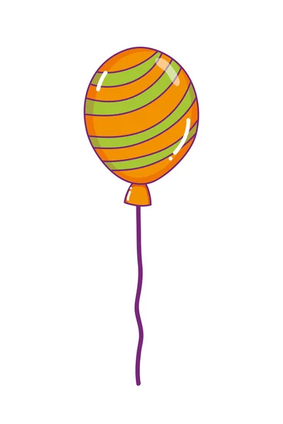 Balon Aksesuar çizgileri stili ile eğlenceli — Stok Vektör