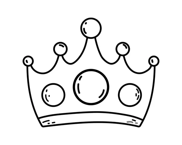 Królowej korony kreskówka — Wektor stockowy