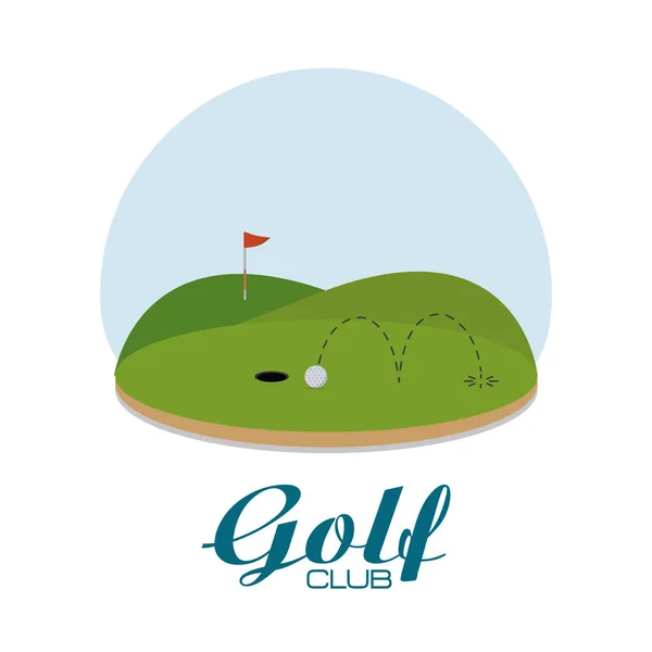 Golf club deporte — Vector de stock