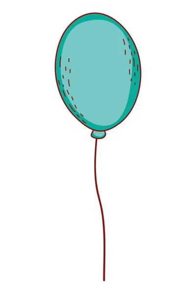 分離された気球飛行 — ストックベクタ