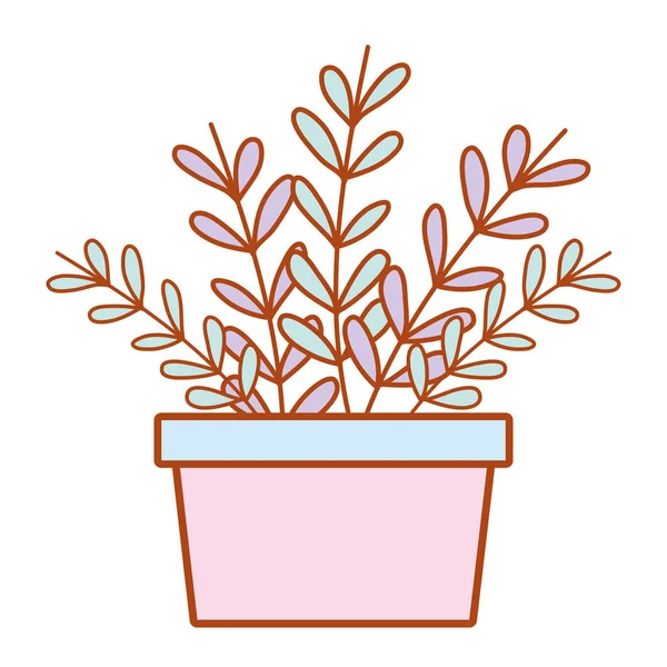 Decoração de plantas de sala desenhos animados — Vetor de Stock