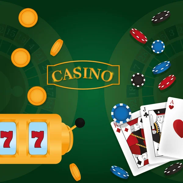 Casino oyun kavramını — Stok Vektör