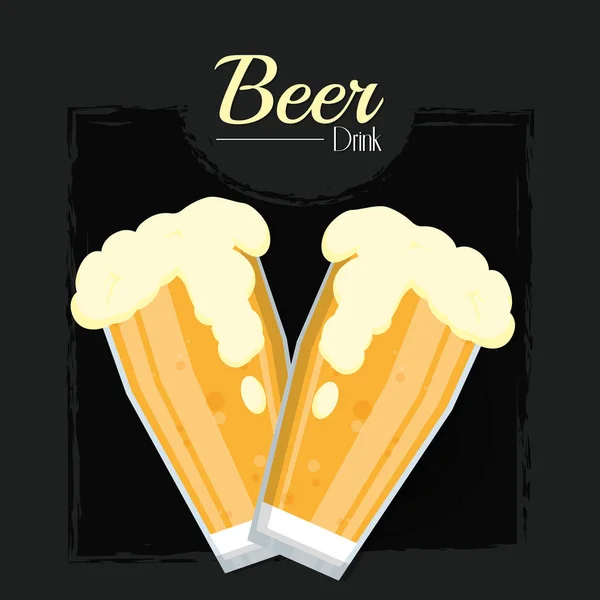Napoje zimne piwo — Wektor stockowy