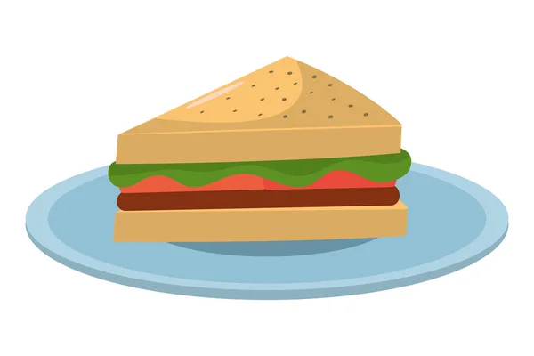 Здорове харчування сендвіч — стоковий вектор