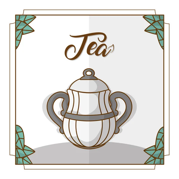 Concetto cultura del tè — Vettoriale Stock